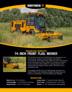 thumbnail of Trackless 74-inch Flail Mower