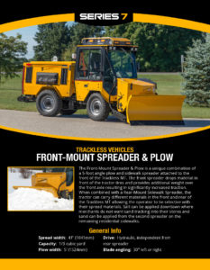 thumbnail of Trackless Front-Mount Spreader & Plow