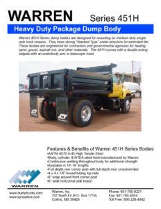 thumbnail of Warren 451H Literature
