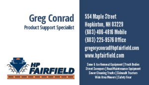 Greg Conrad's Business Card